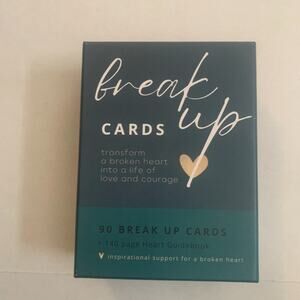 Break Up Cards 90 Break Up Cards + 140 Page Heart Guidebook Brand New In Box